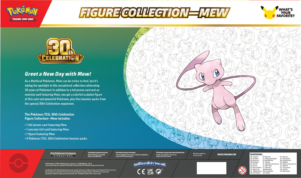 Pokémon TCG: 30th Celebration Figure Collection - Mew / Mewtwo