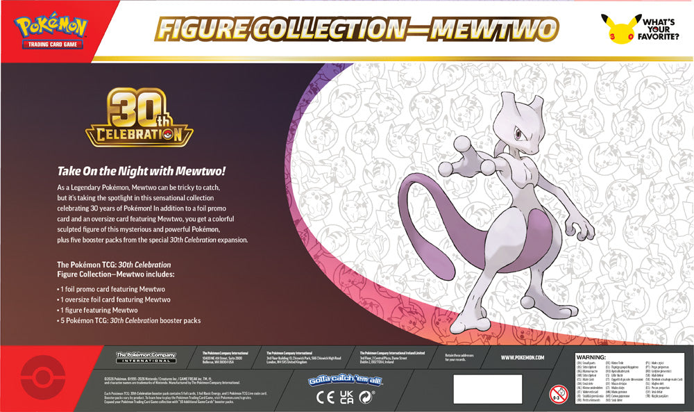 Pokémon TCG: 30th Celebration Figure Collection - Mew / Mewtwo